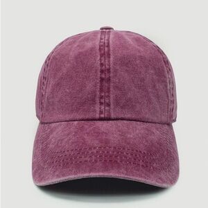 Burgundy Vintage Baseball Cap